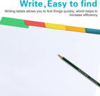 Binder Divider, PANDRI 120 Pack Binder Index White Dividers with 5 Tabs, Letter Size Paper Binder Divider for School Office Home Business