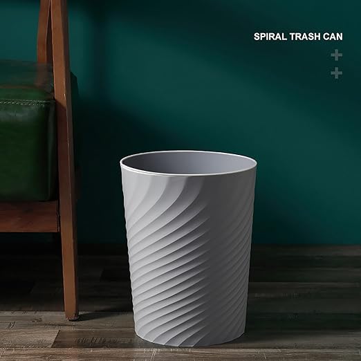 Bathroom Trash Can 1.8 Gallon Garbage Can Small Waste Basket Recycling Bin for Bedroom Office Kitchen,2 Pack Grey