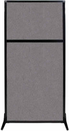 Versare Workstation Partition | Portable Wall Divider | Modern Office Cubicle | Free Standing Privacy Screen | Flexible Work Space | 33" x 70" Slate Fabric Panels