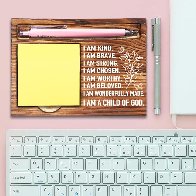 Inspirational Positive Affirmation Gift for Him Her, Positive Gifts for Women Coworkers Employees, Mental Health for Home School Counseling Office Treatment Self-Stick Note Pad Holders-DW44