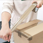 BOMEI PACK 36Rolls Brown Packing Tape with Dispenser, Box Packing Tape Rolls for Packaging, Shipping and Moving, 2.4Mil 1.88 Inch x 60 Yard