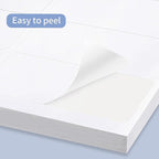 8.5"×11" Address Labels 600 Labels Sticker Paper for Laser/Inkjet Printer, 1" x 2-5/8" mailing Label- White