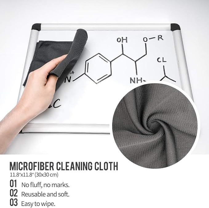 loukin Non-Toxic Whiteboard Cleaner, 8.5 fl oz Dry Erase Board Cleaner, White board Cleaning Spray, Removes Stubborn Marks from Whiteboards, Chalkboard (12-Pack)