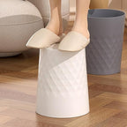 2 Pack Small Trash Can 1.8 Gallon Bathroom Garbage Can Waste Basket Recycling Bin for Dorms Bedrooms Offices Kitchens, Black