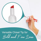 EXTRIC Dry Erase Markers Chisel Tip, Whiteboard Markers 4 Pack Assorted Colors, White Board Marker Dry Erase Red, Blue, Green, Black White Board marker Low Odor for Teachers and Students