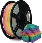 FLASHFORGE Rapid PLA Gradient Filament 1.75mm Rainbow Candy, Transform Colors Smoothly & Fast, High Flow Speedy 3D Printer Filament, Experience Exceptional Performance with 500mm/s Fast Printing