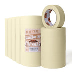 General Purpose Masking Tape Beige White 1.41 Inches x 60 Yards, Bulk Painters Tape for Painting, Labeling, DIY Arts Crafts, Home Office School Projects, 36 Rolls