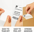 Compulabel 4" x 6" Direct Thermal Labels, White, 3" Core, Perforated, Permanent Adhesive, 1 Rolls, 1000 Labels per roll, 1000 Total