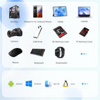 1TB Docking Station External Hard Drive, USB C Multiport Hub HDD 7-in-1, USB 3.0, SD/TF Card Reader, Multi-Function HDD for Windows, Mac, Android, TV, Phone, Laptop, Desktop, PC