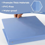 6-Pack 1-Inch Binder, Standard 3 Ring Binder Fit US Letter Size Paper, Presentation Round Ring Binders,Blue
