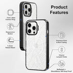 MOSNOVO Magnetic Case for iPhone 14 Pro Max, 10ft Military-Grade Protection, Compatible with Magsafe, Shockproof Phone Case for iPhone 14 Pro Max - Spider Web - Clear Black