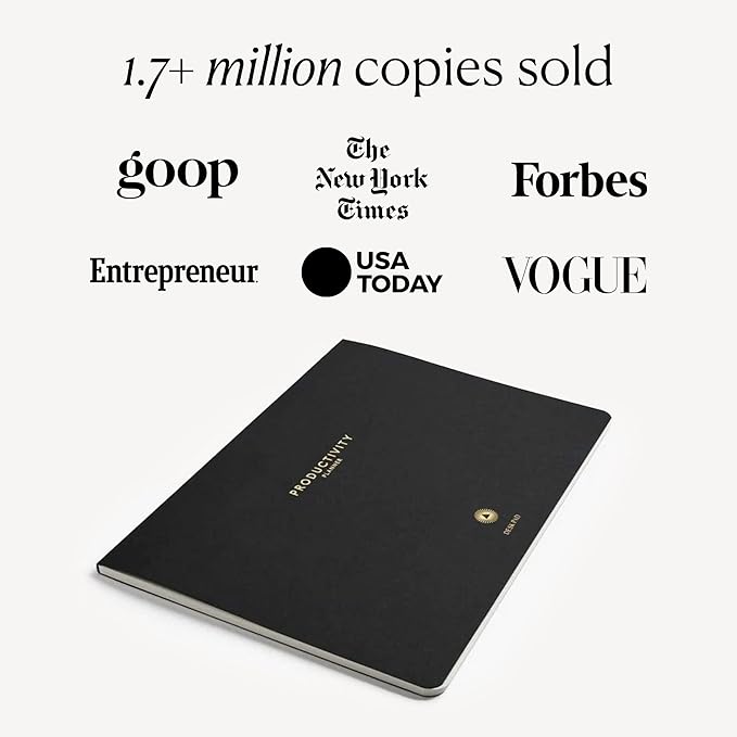 Intelligent Change - Daily Desk Pad, 3-Month Productivity Planner, Tear-Out Deskpad for to-Do List, Productivity Tools for Time Management and Mindfulness, A4 Size, Black