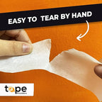 WOD MT5 Utility Grade Masking Tape, 1/4 inch x 60 yds. (Pack of 144) for Home or Office air-Dry Painting, Labeling, & Packing. Leaves no Residue