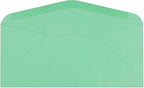 EnDoc #9 Colored Envelopes - 80 Pack - Green Pastel Color 3 7/8 x 8 7/8 envelope, Letter Size, For Home, Offices, Holiday, Invoices and Mailings