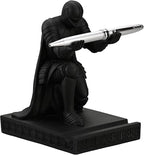 Windbreaker Soldier Knight Pen Holder Personalized Desk Accessory, Mobile Phone & Gaming Controller Holder, Device Stand Gift for Medieval Enthusiasts (Black)