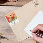 Colorful Images Poppies Floral Return Address Mailing Labels, Personalize with Name & Address, Set of 144 Self Adhesive, Easy Peel Flat Label Sheets, Square, 3 Designs
