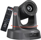 10X PTZ Conference Webcam with 3G-SDI/HDMI/USB Output, 1080P PTZ Live Streaming Camera for Church, Education, Conference Room Camera Attached Remote Control Work with Zoom, Skype, OBS