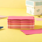 120 Pieces Small Mini Business Cards Vintage Assorted Colors Blank Note Gift for Business Cards, Gift (5 PInk-Red)