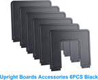 6 Pieces Upright Boards, Accessory Parts of Expandable File Folder Holder, Black