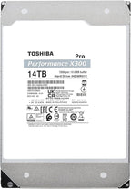Toshiba X300 PRO 14TB High Workload Performance for Creative Professionals 3.5-Inch Internal Hard Drive – Up to 300 TB/Year Workload Rate CMR SATA 6 GB/s 7200 RPM 512 MB Cache - HDWR51EXZSTB