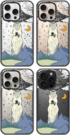 MOSNOVO Case for iPhone 16 Pro, [10ft 4X Military-Grade Drop Protection] Durable & Shockproof Phone Case Cover Design for iPhone 16 Pro - UFO - Clear Black