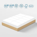 Methdic Shipping Labels 2"×4" 1000 Labels Sticker Paper for Laser/Ink Jet Printer Mailing Labels 8.5"×11" White 10 per Sheet