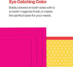 School Smart Railroad Poster Board Paper, 22 x 28 Inches, 4-Ply, Magenta, Pack of 25