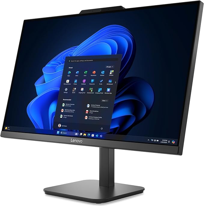 Lenovo 24 All-in-One Desktop Computer for Home Office, 23.8" Fhd Business Aio, Intel 4-Core Processor (Beat i3-1110g4), 32gb Ddr4 Ram, 1tb Pcie Ssd, WiFi 6, Bluetooth, Windows 11 Pro