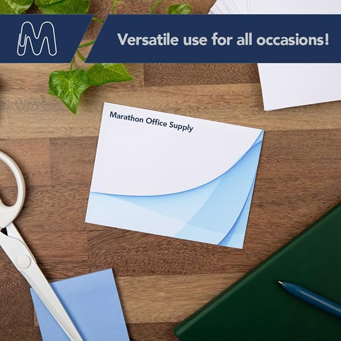 MOS A7 Invitation Envelopes – 5-1/4" X 7-1/4" White Mailing Envelopes Self Seal (500 Count) – 120GSM/ 32LB Bond Heavy Duty – For Greeting Cards, Card Making, RSVP Cards, Wedding Invites