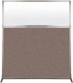 Versare Hush Screen Portable Room Divider | Workstation Wall Divider | Freestanding Privacy Hush Panels | Frosted Windows | Fabric Office Divider Screen | Great for Room Separation