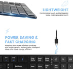 K01R Wireless Keyboard, 2.4G Slim and Compact Wireless Keyboard with Numeric Keypad, Long Battery Life, Lag-Free for PC Laptop Computer Windows, Black