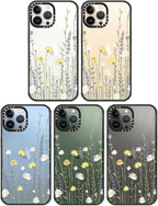 MOSNOVO Case for iPhone 13 Pro Max, [10ft 4X Military-Grade Drop Protection] Durable & Shockproof Phone Case Cover Design for iPhone 13 Pro Max - Wild Meadow - Clear Black