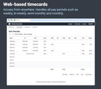 COMPUMATIC Biometric Fingerprint Time Clock with Online Cloud Hosted Software, Automatic Real-Time Punch Upload with WiFi or Wired Ethernet Connection
