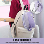 Sooez High Capacity Pencil Case, Big Pencil Bag Pouch Box Organizer Pen Case, Portable Journaling Supplies with Easy Grip Handle & Loop, Asthetic Supply for Girls Adults, Purple