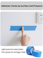 Lichamp Blue Painters Tape Bulk, 10 Pack 1.9 inch Wide by 55 Yards Tape, Blue Tape for Crafts Arts