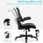 Office Chair, Ergonomic Desk Chair with Adjustable Lumbar Support, High Back Mesh Computer Chair with Heavy Duty Metal Base, Executive Chair for Home Office