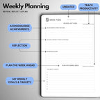 Undated Daily Planner – 3-Month A5 Productivity Organizer with Full Page Per Day, Hourly Schedule, Goal Setting, Habit Tracker, Weekly & Monthly Pages – Hardcover Time Management Notebook (Blue)