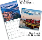 2025 Wall Calendar, European Destinations Wall Calendars,2025 Monthly Calendars,Take a Tour of Europe, Thick Glossy Paper, Organizing & Planning