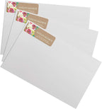 Kraft Faux Look Floral Rolled Address Labels/Roll of 500 Personalized Address Labels/Designer Return Address Stickers in Elegant Plastic Dispenser