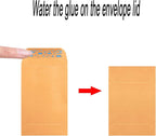 500 Pack #1 Brown Coin Envelope 2.25 X 3.5 inches Kraft Envelopes Classic Small Parts Envelopes with Self Adhesive Gummed Flap for Coins Cash Credit Cards Seeds