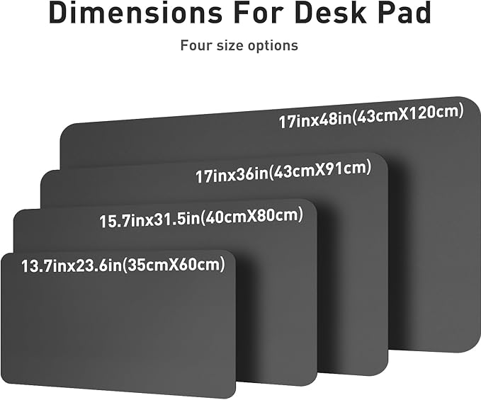 Leather Desk Pad Protector,Mouse Pad,Office Desk Mat, Non-Slip PU Leather Desk Blotter,Laptop Desk Pad,Waterproof Desk Writing Pad for Office and Home (Gray,31.5" x 15.7")