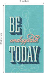 Vintage Word Art Mini Quote Cards / 2" x 3.5" Flat Business Card Size / 50 Uplifting Cards / 25 Small Motivational Encouragement Card Designs/Made In The USA