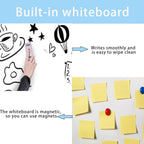 Lockable Dry Erase Board 36x24 Inches Enclosed Bulletin Boards White Board Frame Display Case,with Magnets,for School Message Notice Whiteboard (White Board)