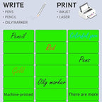 STARLIBOO 1" x 2-5/8" Address Labels- Neon Color Fluorescent Stickers for Laser/Inkjet Printer mailing Labels 8.5"×11"- Fluorescent Green