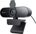 N newline 4K Webcam for PC, PDAF/CDAF Autofocus, 1080P@60FPS, 79° FOV, Auto Light Correction, 2 Noise Reduction Mics, Privacy Cover, USB-A, Streaming Camera for Skype, Teams, Online Meeting, NewEye 62