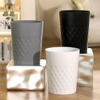 2 Pack Small Trash Can 1.8 Gallon Bathroom Garbage Can Waste Basket Recycling Bin for Dorms Bedrooms Offices Kitchens, White