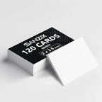 Sanzix 120 Pack Printable Blank Business Cards 2" x 3.5" White Heavyweight Cardstock 80 Lbs 220 GSM