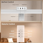 LED Desk Lamp for Home Office, Double Head Desk Lamp,24W Dimmable Desk Light 5 Color 5 Brightness Levels Office Lamp, Adjustable Gooseneck Office Light Eye Protection (White-Large Desk lamp)