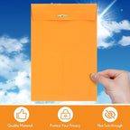 Teling 50 Pcs Manilla Envelopes Clasp Kraft Catalog with Closure for Storing Mailing 28 lb Kraft Envelope Paper for Office Document School Business Home(Yellow,6 * 9)