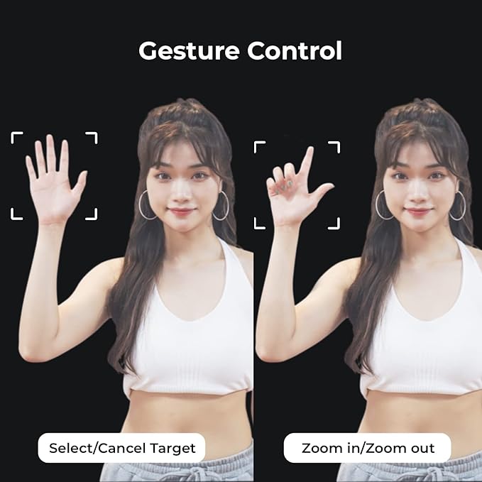 OBSBOT Tiny PTZ 4K Webcam, AI Powered Framing & Autofocus, 4K Video Conference Camera with Dual Omni-Directional Microphones, Auto tracking with 2 axis gimbal,HDR,60 FPS,Low-Light Correction,Streaming